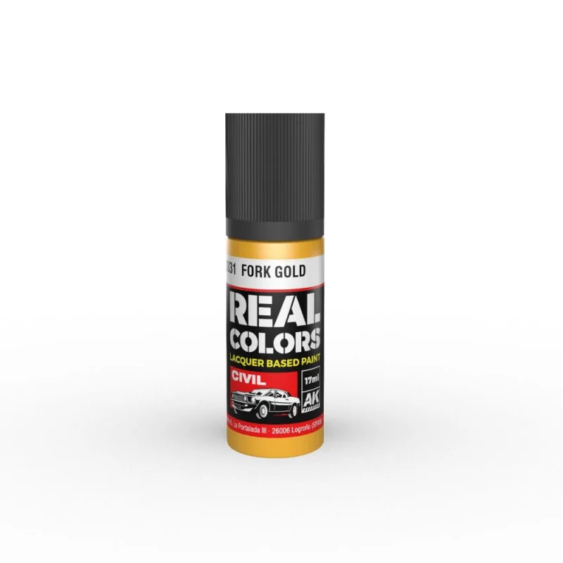 Peinture AK INTERACTIVE: Real Colors Fork Gold 17 ml.