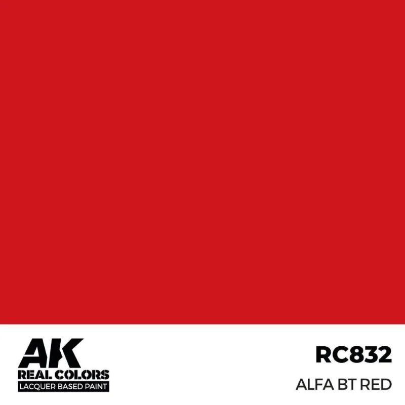 Peinture à maquette acrylique AK INTERACTIVE: Real Colors Alfa BT Red 17 ml,