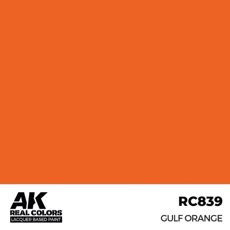 Peinture à maquette acrylique AK INTERACTIVE: Real Colors GULF Orange 17 ml.