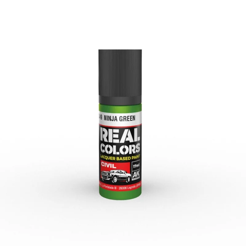 Peinture AK INTERACTIVE: Real Colors Ninja Green 17 ml.