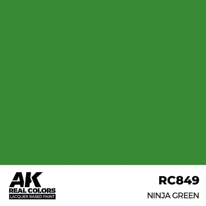 Peinture à maquette acrylique AK INTERACTIVE: Real Colors Ninja Green 17 ml.