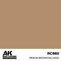 Peinture à maquette acrylique AK INTERACTIVE: Real Colors Braun-Brown RAL 8020 17 ml.