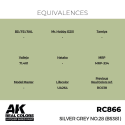 AK Interactive AK INTERACTIVE: Real Colors Silver Grey No.28 (BS381) 17 ml.