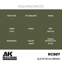 AK Interactive AK INTERACTIVE: Real Colors Slate No.34 (BS381) 17 ml.