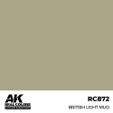 Peinture à maquette acrylique AK INTERACTIVE: Real Colors British Light Mud 17 ml.