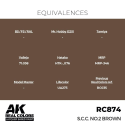 AK Interactive AK INTERACTIVE: Real Colors S.C.C. No.2 Brown 17 ml.