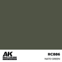 Peinture à maquette acrylique AK INTERACTIVE: Real Colors NATO Green 17 ml.