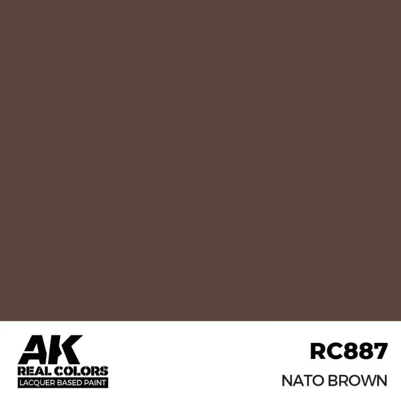 Peinture à maquette acrylique AK INTERACTIVE: Real Colors NATO Brown 17 ml.