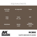 AK Interactive AK INTERACTIVE: Real Colors Earth Brown FS 30099 17 ml.