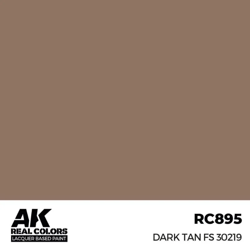 Peinture à maquette acrylique AK INTERACTIVE: Real Colors Dark Tan FS 30219 17 ml.