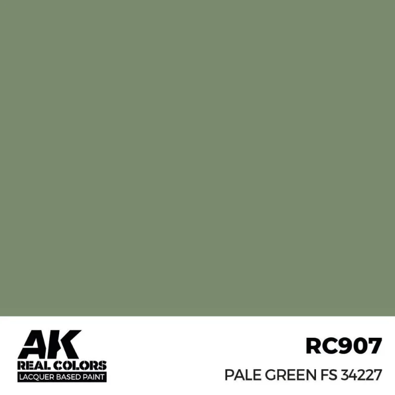 Peinture à maquette acrylique AK INTERACTIVE: Real Colors Pale Green FS 34227 17 ml.