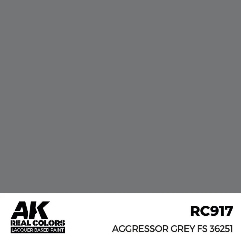 Peinture à maquette acrylique AK INTERACTIVE: Real Colors Aggressor Grey FS 36251 17 ml.