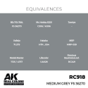 AK Interactive AK INTERACTIVE: Real Colors Medium Grey FS 36270 17 ml.