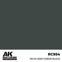 Peinture à maquette acrylique AK INTERACTIVE: Real Colors IJN D1 Deep Green Black 17 ml.