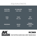 AK Interactive AK INTERACTIVE: Real Colors RAF Extra Dark Sea Grey BS381C/640 17 ml.