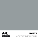 Peinture à maquette acrylique AK INTERACTIVE: Real Colors RAF Barley Grey BS381C/626 17 ml.