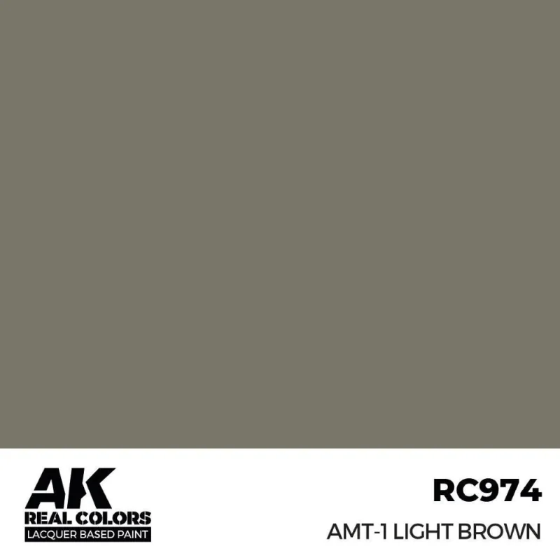 Peinture à maquette acrylique AK INTERACTIVE: Real Colors AMT-1 Light Brown 17 ml.