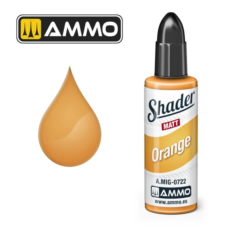 Peinture AMMO of MIG: MATT SHADER Orange 10mL