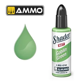 Peinture AMMO of MIG: MATT SHADER Goblin Green 10mL