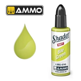 Peinture AMMO of MIG: MATT SHADER Bile Green 10mL