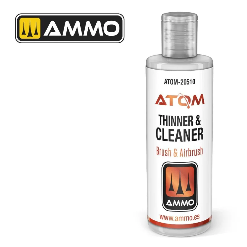  ATOM by Ammo of Mig Thinner and Cleaner; acrylic paint 60ml