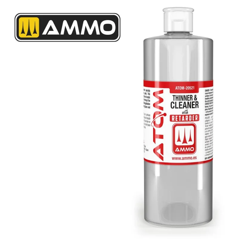  Ammo of Mig ATOM Thinner and Cleaner with Retarder (400ml)