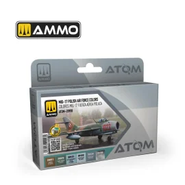 Peinture AMMO of MIG: ATOM MIG-17 Polish Air Force Colors Set (6 colori per set)