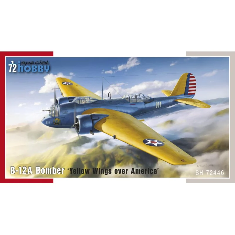 Maquette SPECIAL HOBBY: 1/72; B-12A Bomber Yellow Wings over America