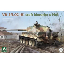 Maquette TAKOM MODEL: 1/35; VK 45.02(H) draft blueprint w 1461