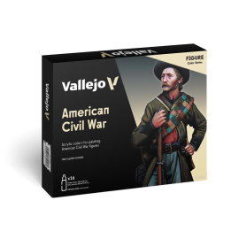 Peinture Vallejo 16 colors 18 ml set American Civil War