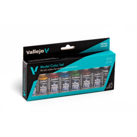 Peinture Vallejo 8 colors 18 ml set Wargames Basics