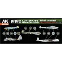 Peinture à maquette acrylique AK INTERACTIVE: Real Colors WWII Luftwaffe Mid-War Colors SET