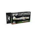 Peinture AK INTERACTIVE: Real Colors WWII Luftwaffe Late War Colors SET