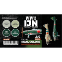 Peinture à maquette acrylique AK INTERACTIVE: Real Colors WWII IJN Aircraft Colors SET