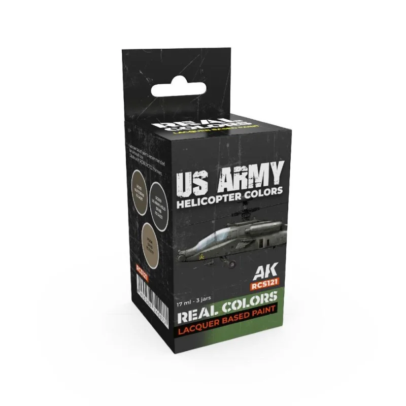 Peinture AK INTERACTIVE: Real Colors US Army Helicopter Colors SET