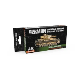 Peinture AK INTERACTIVE: Real Colors German Afrika Korps Colors 1941-1943 SET