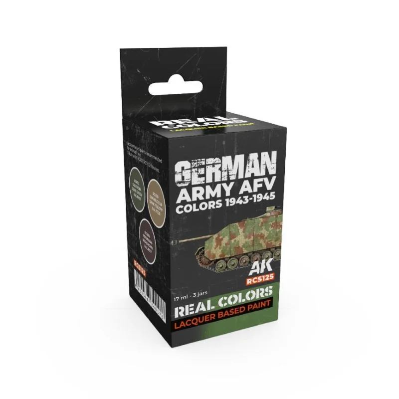 Peinture AK INTERACTIVE: Real Colors German Army AFV Colors 1943-1945 SET