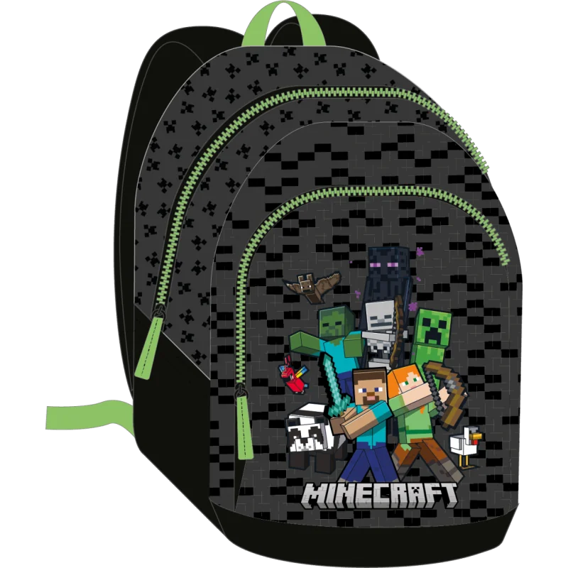  MINECRAFT - Sac à Dos 2 Compartiments '38x28x16cm'