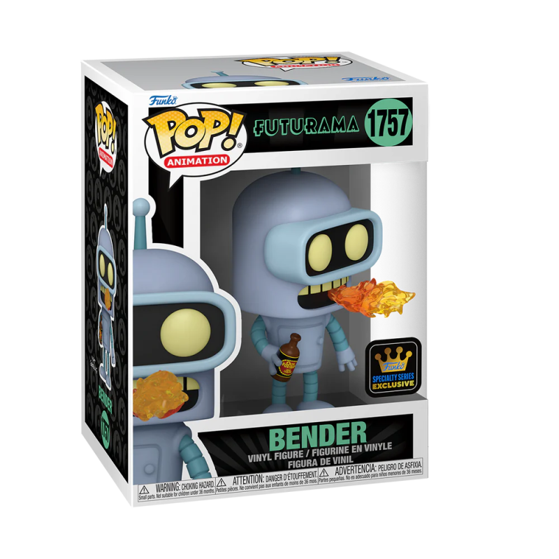 Funko FUTURAMA - POP TV N° 1757 - Bender avec Chase (GW)