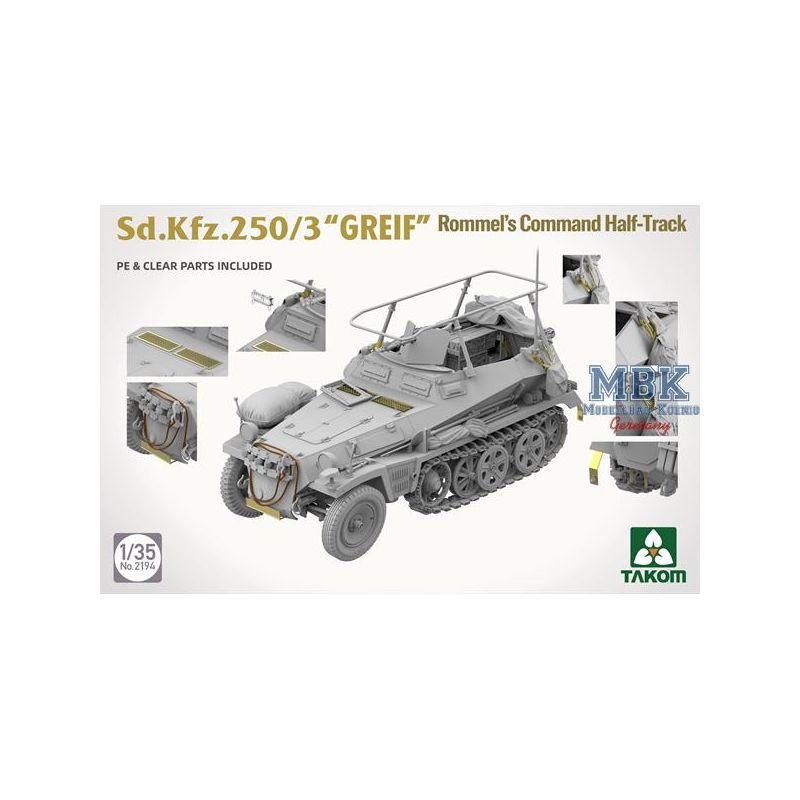 TAK2194 Sd.Kfz.250/3 "GREIF" Rommel's Command Half-Track