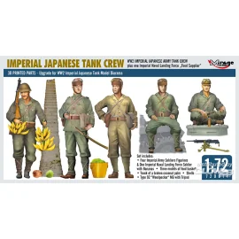 Maquette WW2 IMPERIAL JAPANESE TANK CREW + one Imperial Naval Landing Force Food Supplier