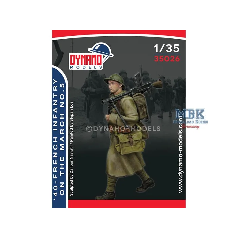 Figurines 1940 - French infantry on the march 5