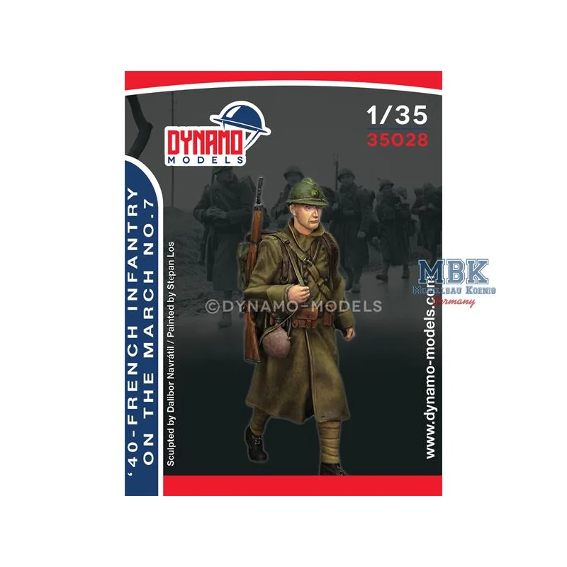 Figurines 1940 - French infantry on the march 7