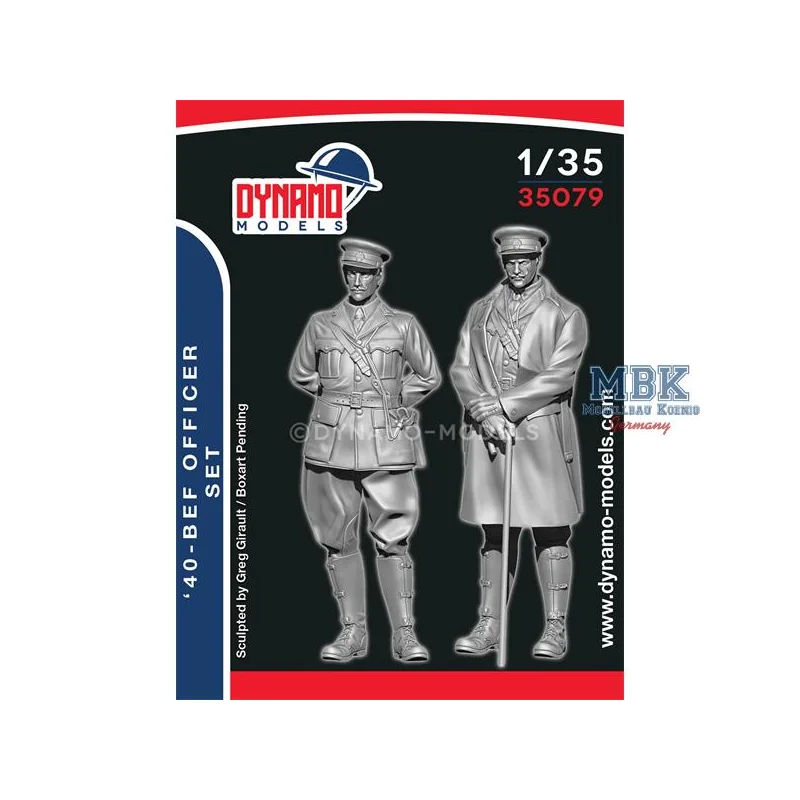 Figurines 40’ BEF Officer Set