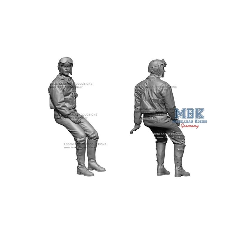 Figurines historiques WW2 US Tank Commander 1:72