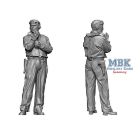 Figurines WW2 US Navy Pilot (on deck) 1:24