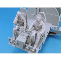 Figurines historiques B-25 early Crew Set 5 Figures 1:48