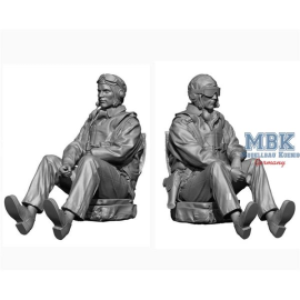 Figurines US Navy Pilot & Rear Gunner set I 1:48