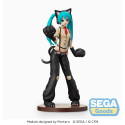 SEGA44024 Hatsune Miku Project DIVA Arcade Future Tone SPM Hatsune Miku Kitty Cat 23 cm