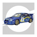 Maquette de voiture SUBARU IMPREZA 7 SOLDBERG/MILLS WRC RALLYE DE MONTE-CARLO 2003 (FULL KIT)